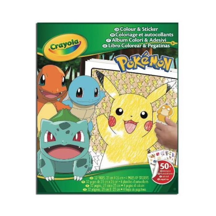 Crayola POKEMON Album Color & Sticker