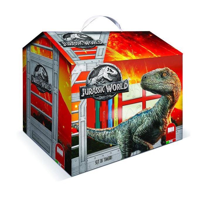 Multiprint Multiprint Casetta 7 Timbri per Bambini Jurassic World