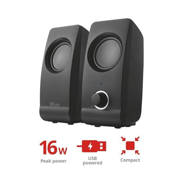 Trust REMO 2.0 SET SPEAKERS 8W RMS (16W PICCO)