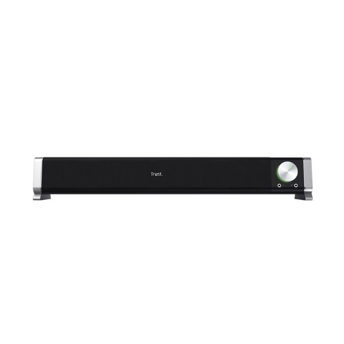 Trust ASTO SPEAKERS SOUND BAR PER PC CON INGRESSO AUX E CUFFIA 6W RMS (12W PICCO) - NERO/ALLUMINIO