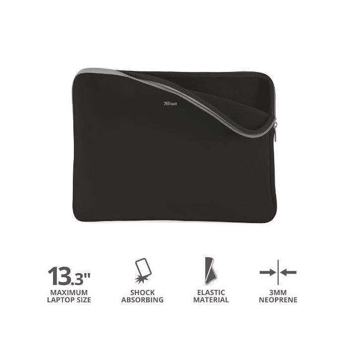 Trust PRIMO CUSTODIA PER LAPTOP SLEEVE 13.3" - NERO