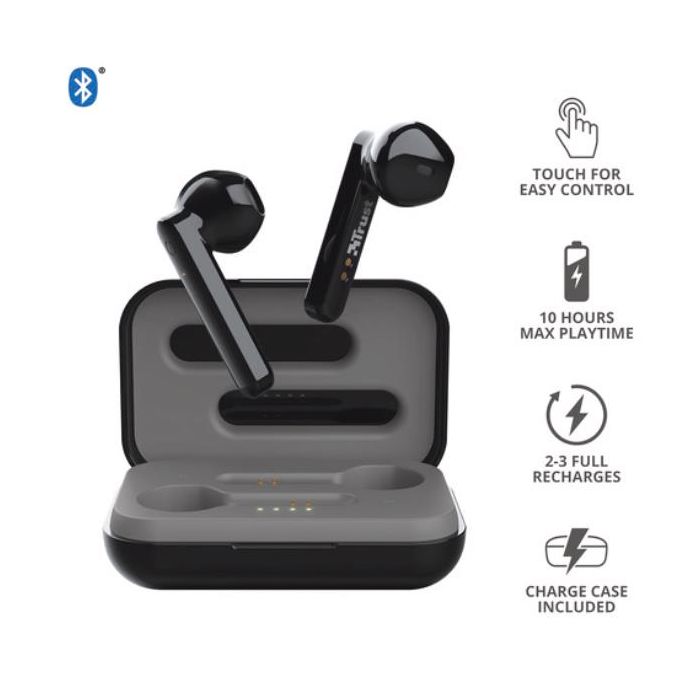 Trust PRIMO TOUCH AURICOLARI TRUE WIRELESS BLUETOOTH - NERO