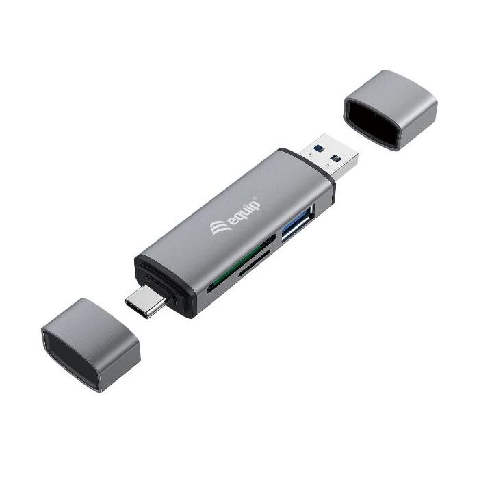 EQUIP EQUIP - LETTORE DI SCHEDE CON HUB USB 3.0 ALL IN ONE OTG