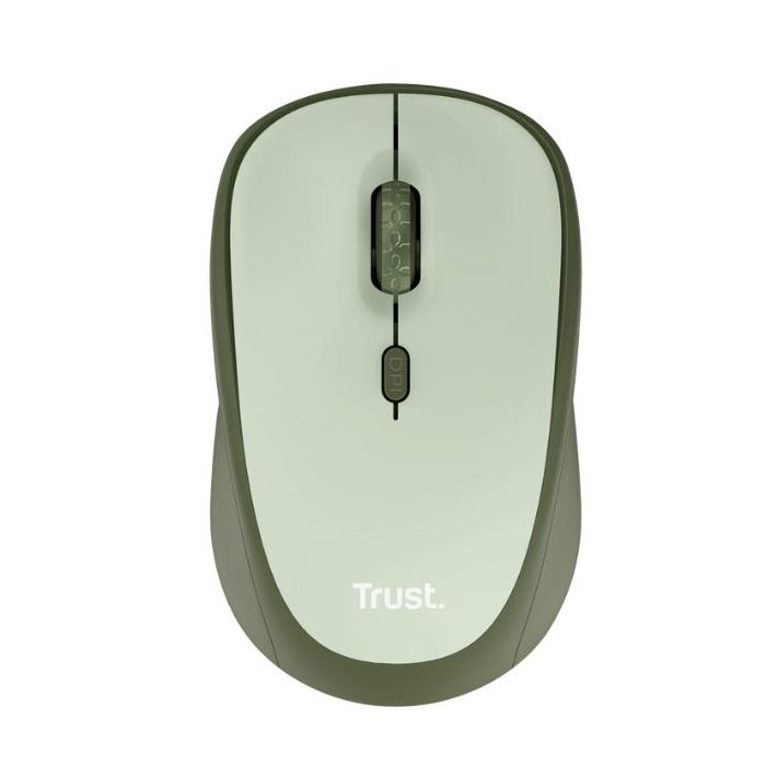 Trust YVI+ MOUSE WIRELESS SILENZIOSO - 83% PLASTICA RICICLATA - DURATA BATTERIA 12 MESI - VERDE