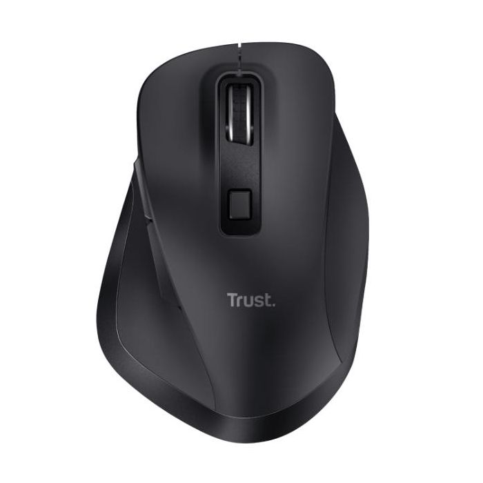 Trust FYDA  MOUSE WIRELESS RICARICABILE - 50% PLASTICA RICICLATA - NERO