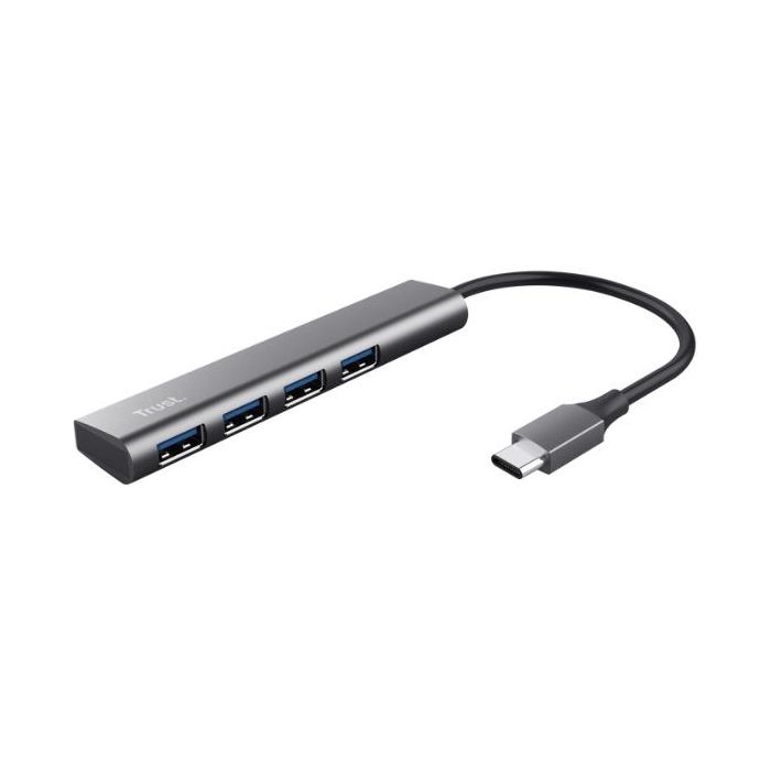 Trust HALYX HUB USB-C A 4-PORT USB-A 3.2 - ALLUMINIO