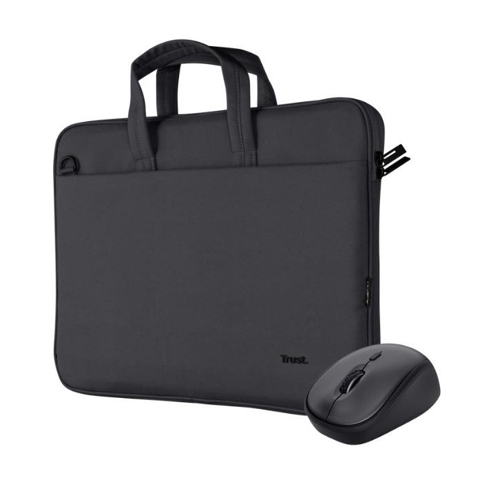 Trust BOLOGNA SET ECO BORSA LAPTOP FINO A 16" + MOUSE - NERO