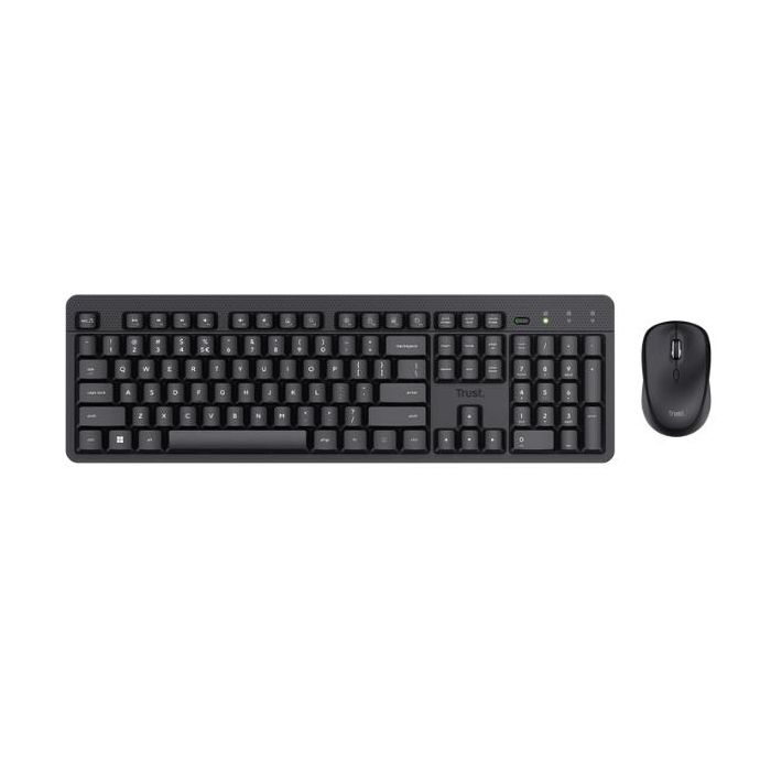 Trust ODY II SET TASTIERA E MOUSE WIRELESS SILENZIOSI - LAYOUT ITALIANO - NERO