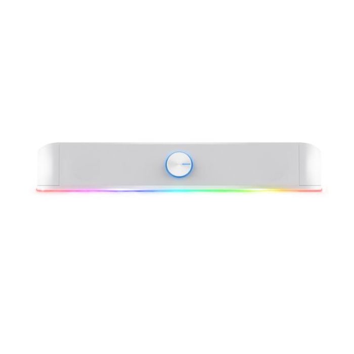 Trust GXT 619 THORNE RGB SPEAKERS SOUND BAR ILLUMINATA RGB PER PC CON INGRESSO AUX E CUFFIA 6W RMS (12W PICCO) - BIANCO