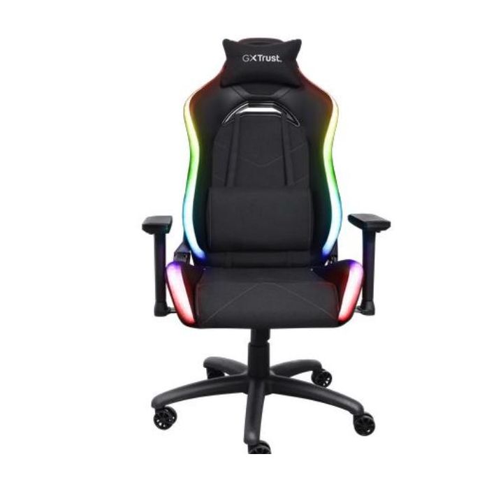 Trust GXT 719 RUYA RGB SEDIA GAMING ILLUMINATA RGB - NERA