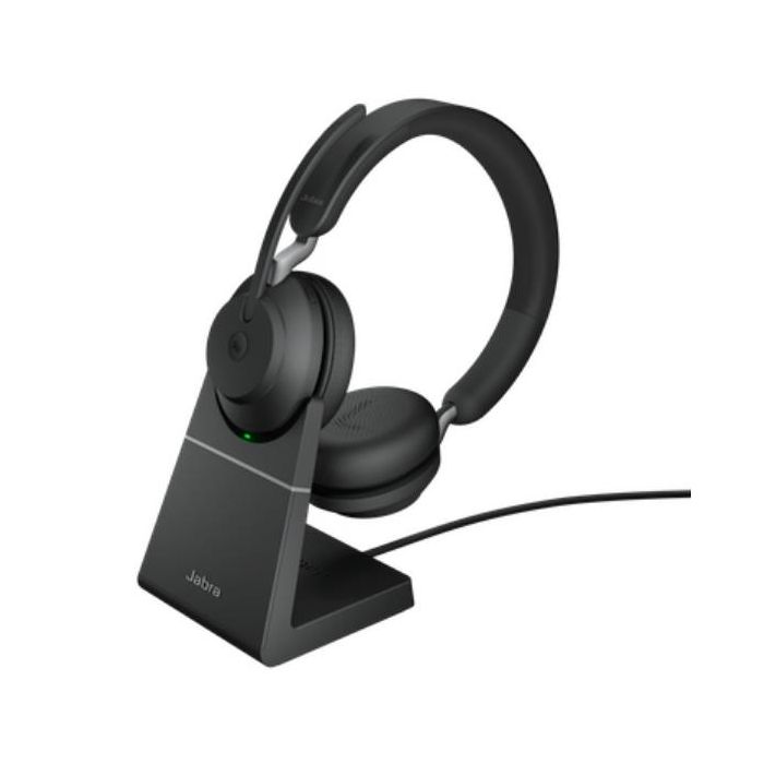 Jabra JABRA EVOLVE2 65 MS STEREO NEROcon base di ricarica