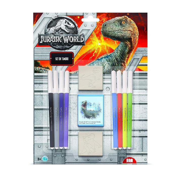 Multiprint Multiprint Blister 2 Timbri per Bambini Jurassic World