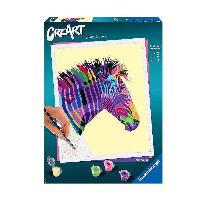 Ravensburger Creart - Dipingere con i Numeri - Adulto - Zebra