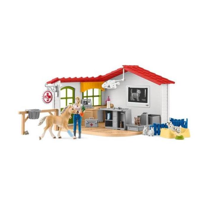 Schleich Clinica veterinaria con animali