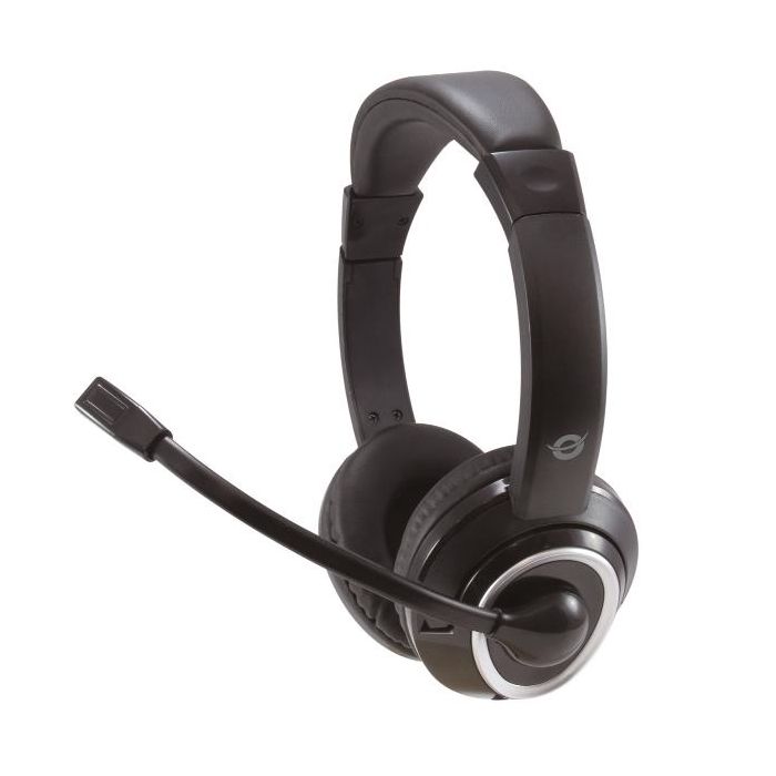 Conceptronic CUFFIE PROFESSINALI STEREO 3.5mm con Microfono e Controllo remoto