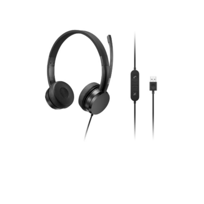 Lenovo Cuffie sovrauricolari stereo con cavo Lenovo USB-A