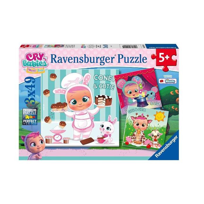 Ravensburger Cry Babies Puzzle - 3x49 pezzi