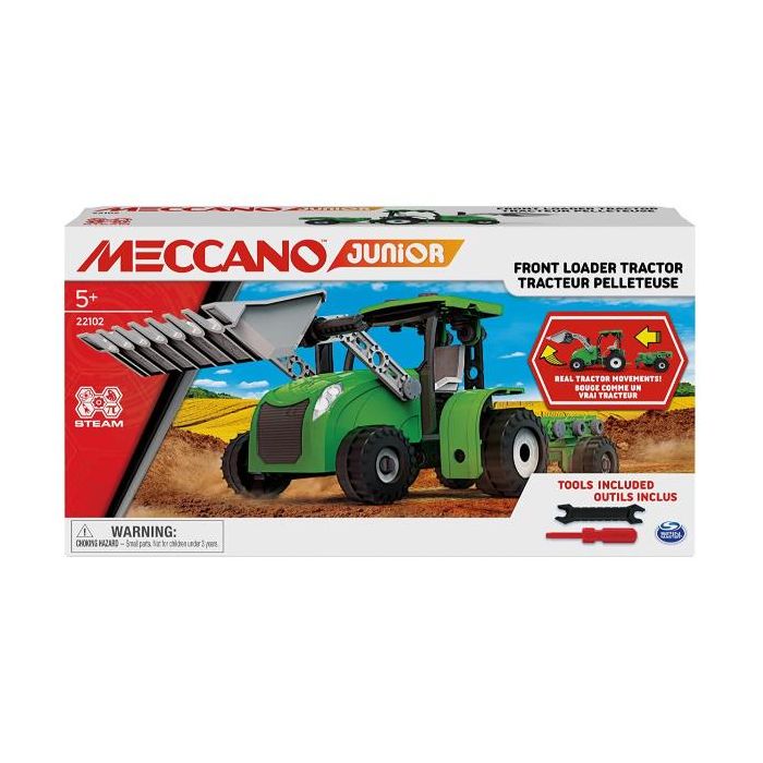 Spin Master MECCANO JUNIOR, Trattore con ruspa