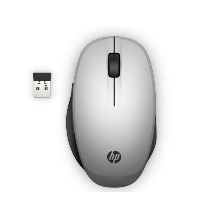 HP Inc HP Dual Mode Silver Mouse 300