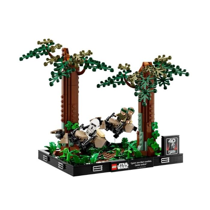 Lego Diorama Inseguimento con lo speeder su Endor™