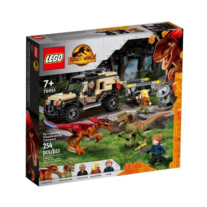 Lego Trasporto del Piroraptor e del Dilofosauro