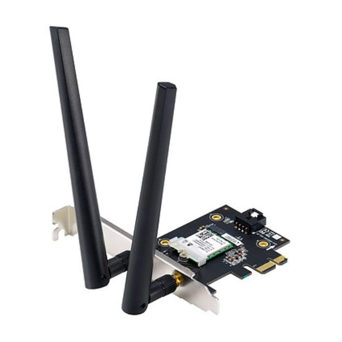 Asus PCE-AXE5400 - Adattatore WiFi 6E PCI-E con 2 antenne esterne