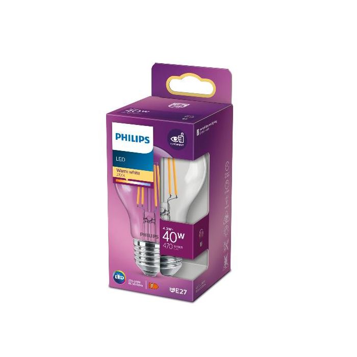 Philips PHILIPS- LAMPADA A GOCCIA LUCE CALDA 40W