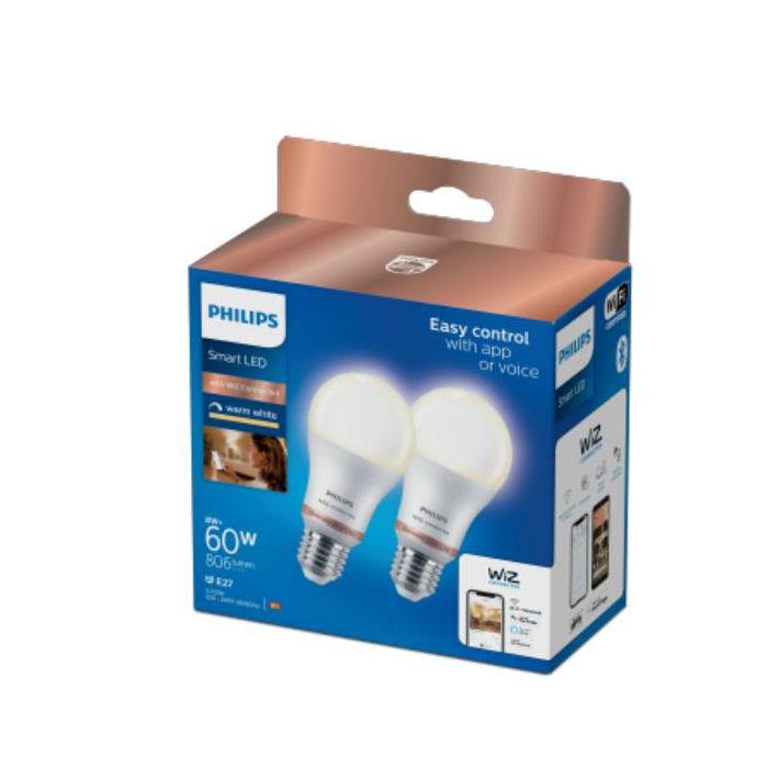 Philips Philips Lampadina 8 W (Eq. 60 W) A60 E27 x2