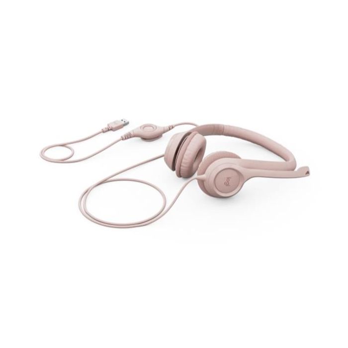 Logitech CUFFIA H390 USB CABLATA - ROSA