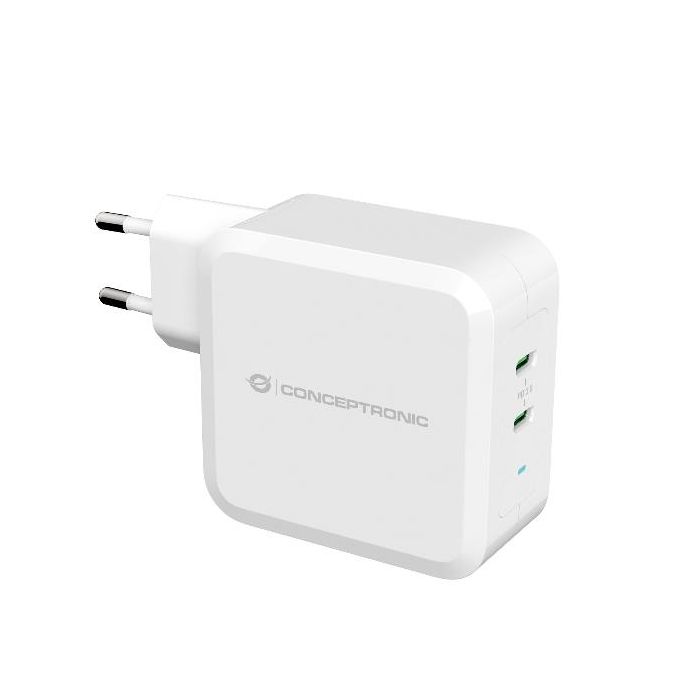 Conceptronic CARICATORE 2-PORTE USB-C 100W GAN USB PD