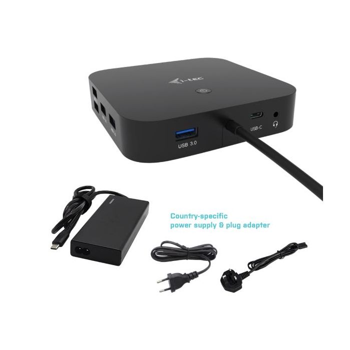 I-Tec USB-C HDMI DP + P.D.100W+CHARG-C77W