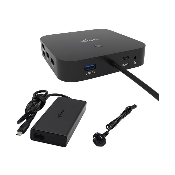 I-Tec Docking station USB-C tre monitor- HDMI e DUAL DP + PD100W + Alimentatore 100W