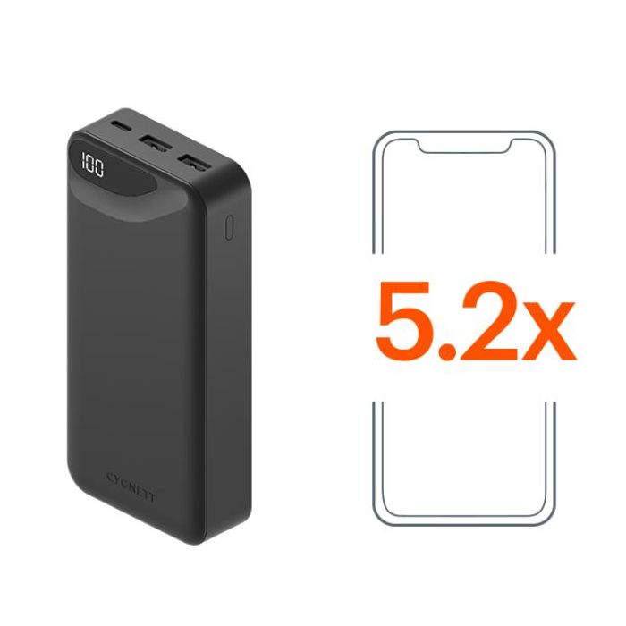 Cygnett Power bank da 20.000 mAh - nero