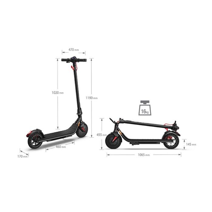 Sharp EM-KS3AEU-B E-SCOOTER CON DISPLAY INTEGRATO