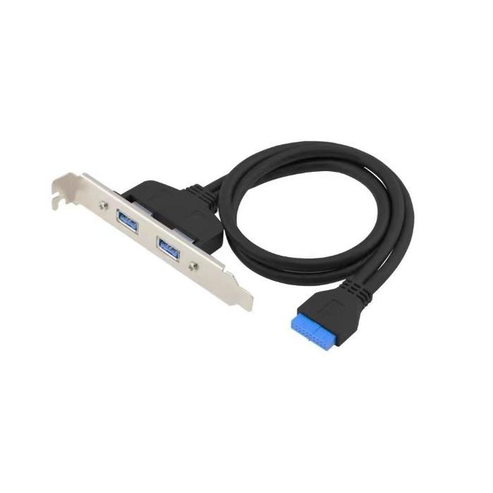 Conceptronic ADATTATORE da 19 pin femmina a doppio USB-A femmina USB 3.0, USB 3.2 Gen 1 5Gbit/s