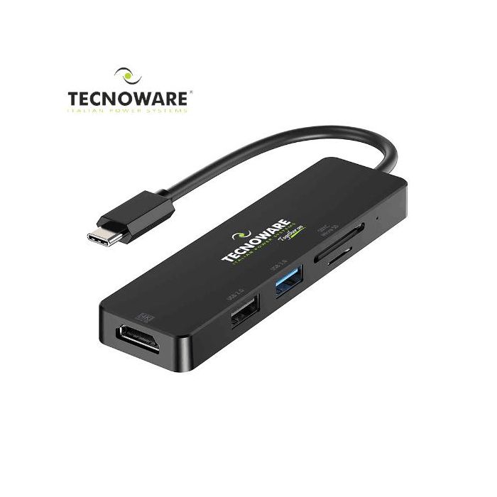 Prodotti Bulk Tecnoware - HUB USB-C 5 in 1