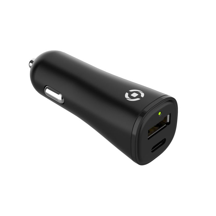 Celly GRSCCUSBUSBC - USB-A/USB-C Car Charger 32W - 100% Recycled Plastic [PLANET COLLECTION]