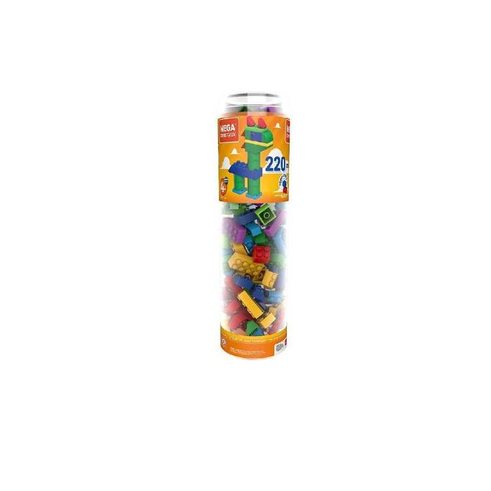 Mattel MEGA TUBO COSTRUZIONI LARGE 220 PZ