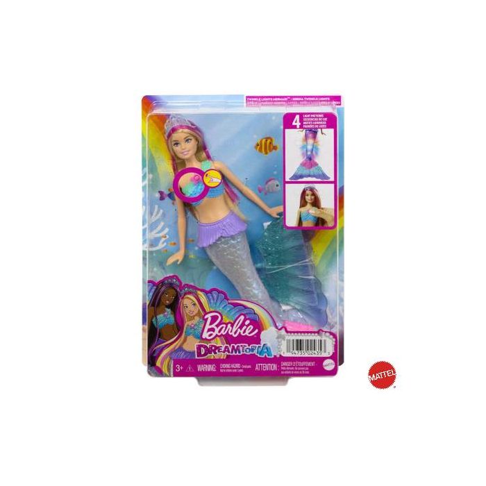 Mattel Barbie sirena luci brillanti