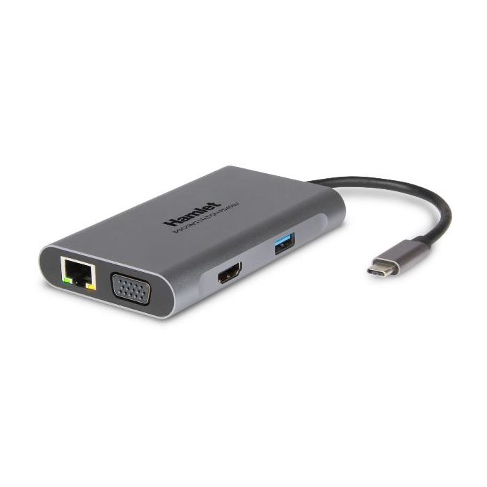 Hamlet HDKC-PD400V  USB-C PD 85W + 3USB+HDMI+VGA+LAN