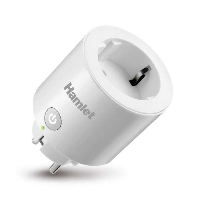 Hamlet HIOT-SPL16M  Presa Smart Wi-Fi 16A con misuratore consumi energetici