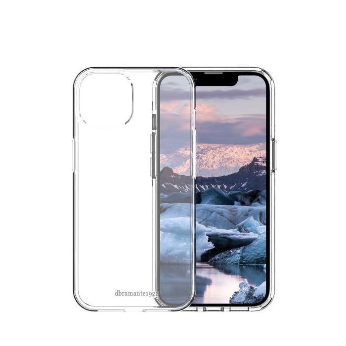 Dbramante 1928 Iceland Pro - Custodia per iPhone 14 in 100% Plastica Riciclata - Trasparente