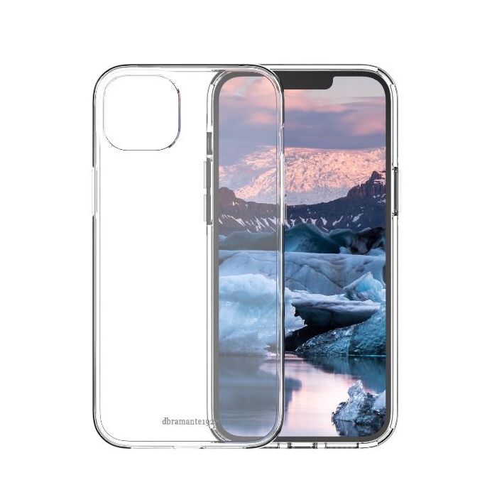 Dbramante 1928 Iceland Pro - Custodia per iPhone 14 Plus in 100% Plastica Riciclata - Trasparente