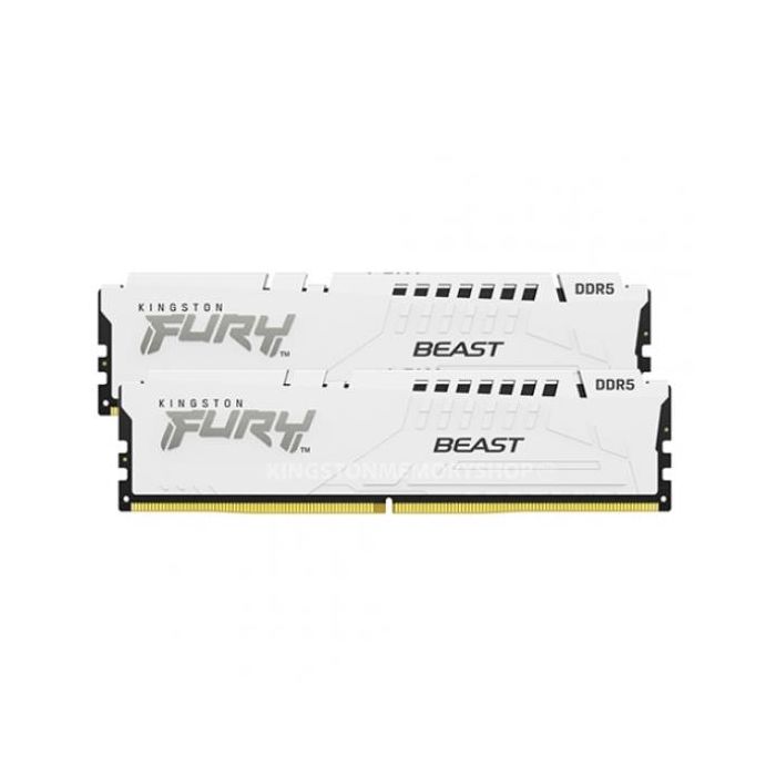 Kingston 32GB (2x16GB) DDR5 5600MT/s CL40 FURY Beast White XMP