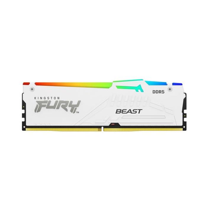 Kingston 32GB 6000MT/s DDR5 CL40 DIMM FURY Beast White RGB XMP