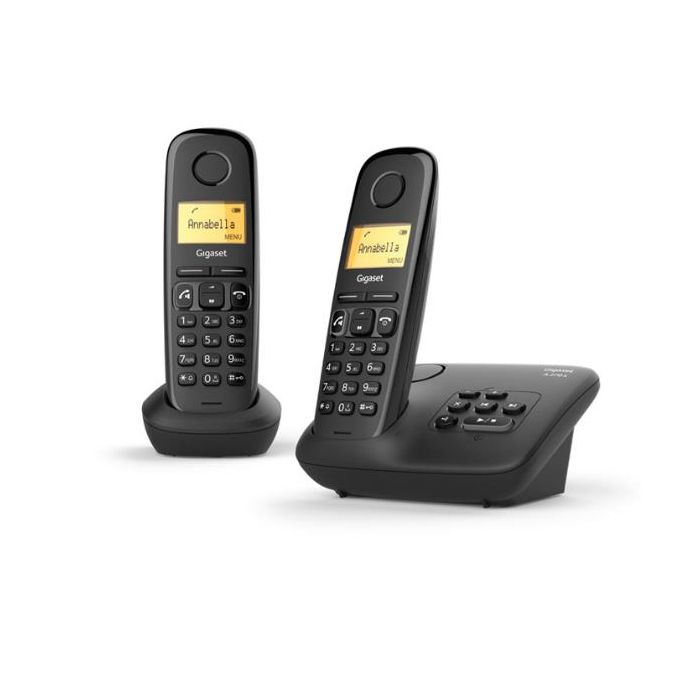 Gigaset CORDLESS A270 A DUO NERO - CON SEGRETERIA