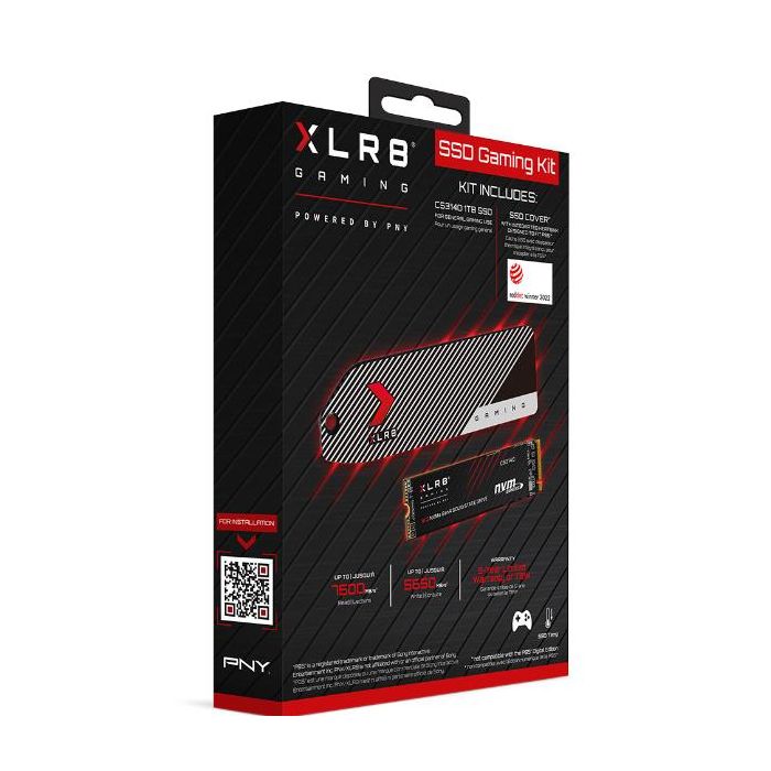 PNY XLR8 PS5 SSD COVER + SSD CS3140