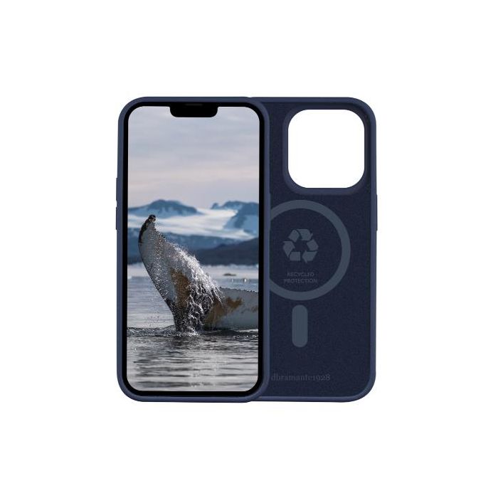 Dbramante 1928 Monaco - Custodia per iPhone 14 Pro in Plastica Riciclata - Blu