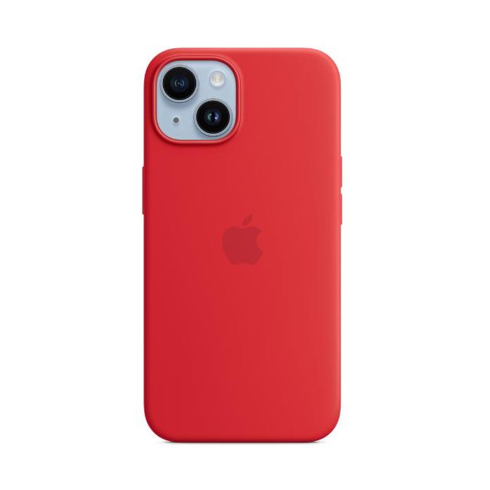 Apple iPhone 14 Silicone Case with MagSafe - (PRODUCT)RED