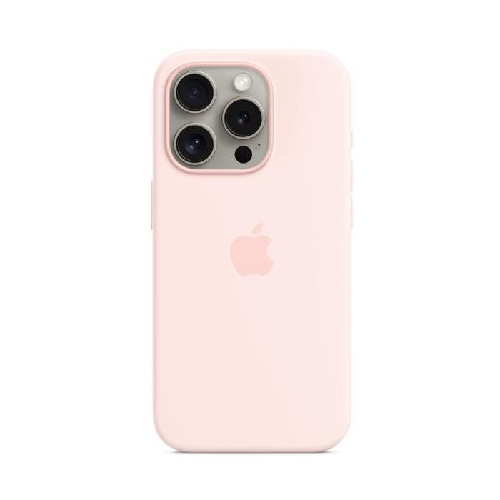 Apple Custodia MagSafe in silicone per iPhone 15 Pro - Rosa confetto